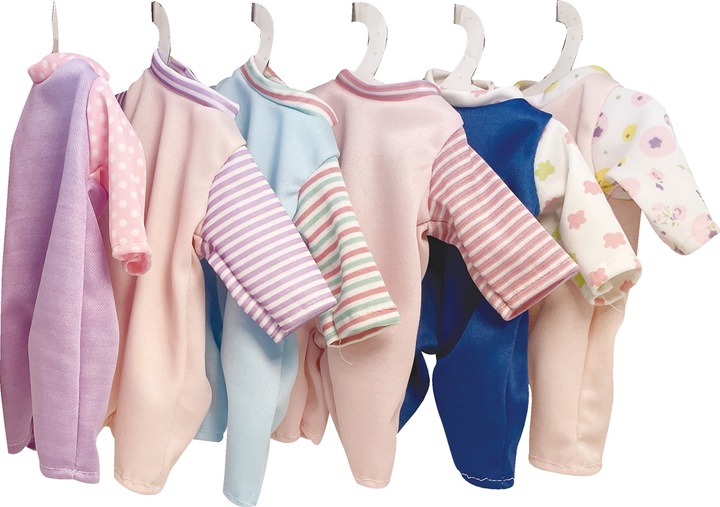 Produktbild Dimian Toys Puppe 30cm, mit 6 Kleider