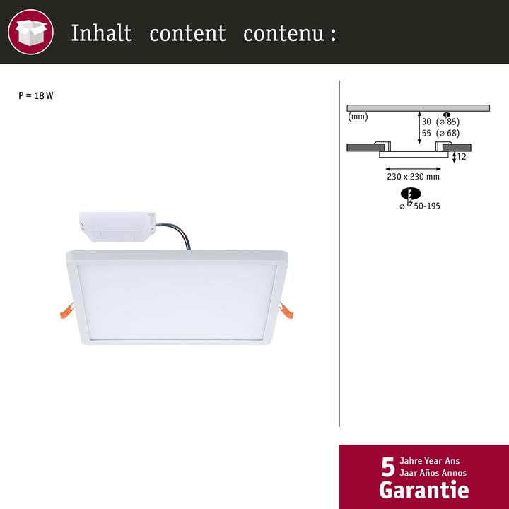 Actual product image Paulmann Built-in panel Areo VariFit (2200 lm)