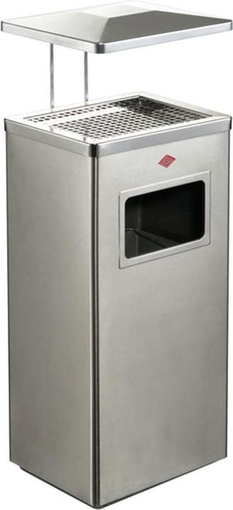 Wesco Standing Ashtray with Lid, Includes Sieve and Removable Insert, Weather-Resistant for Outdoor Use