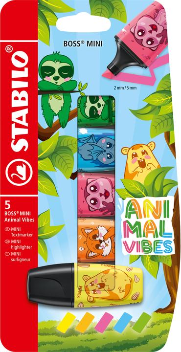 Image du produit STABILO Boss Mini Animal V., 5er Blist (5x)