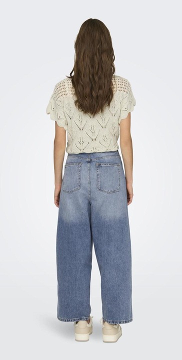 Produktbild Only Lockerer Sitz, verkürzt Hohe Taille Jeans Weit geschnitten jeans (29)