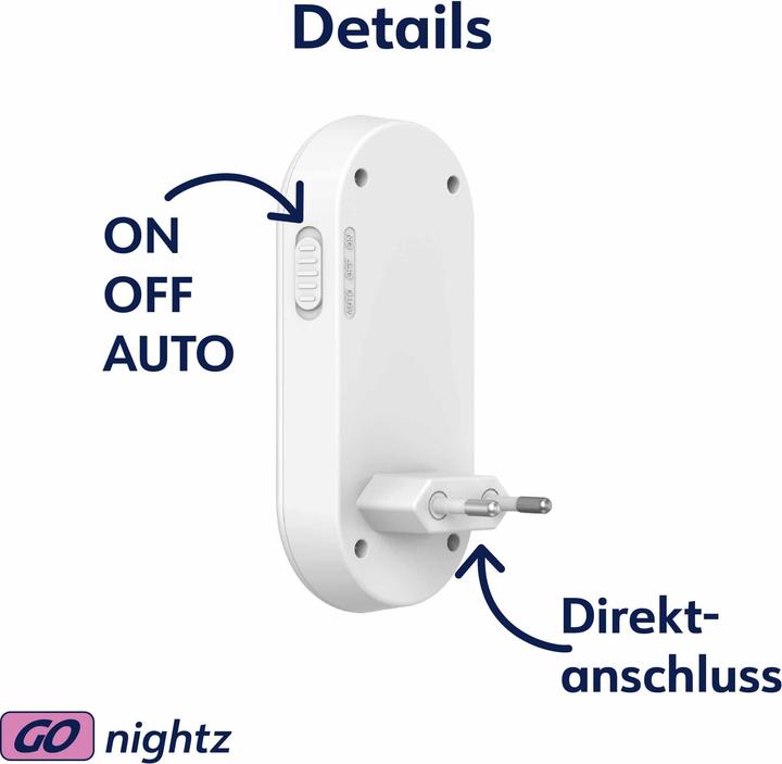 Produktbild Müller Licht MÜLLER-LICHT LED-Orientierungslicht Vela, 27700060, mit Sensor für Steckdose