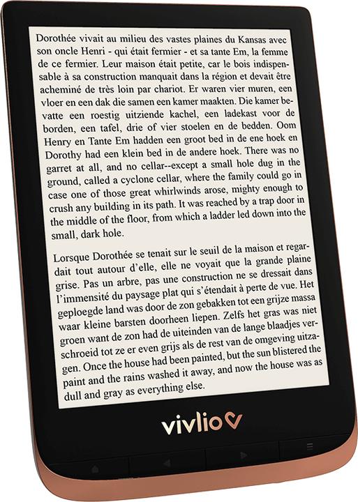Actual product image Vivlio Touch HD Plus eBook Reader WLAN, Copper (6", 16 GB)
