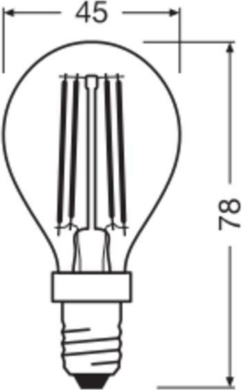 Produktbild Osram Led Relax And Active Classic P (E14, 4 W, 470 lm, 4 x, E)