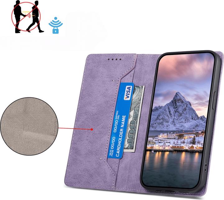 Actual product image Cover-Discount Xiaomi Redmi 14C / Poco C75 - Flip Case mit RFID Blocker (Xiaomi Redmi 14C, Xiaomi Poco C75)