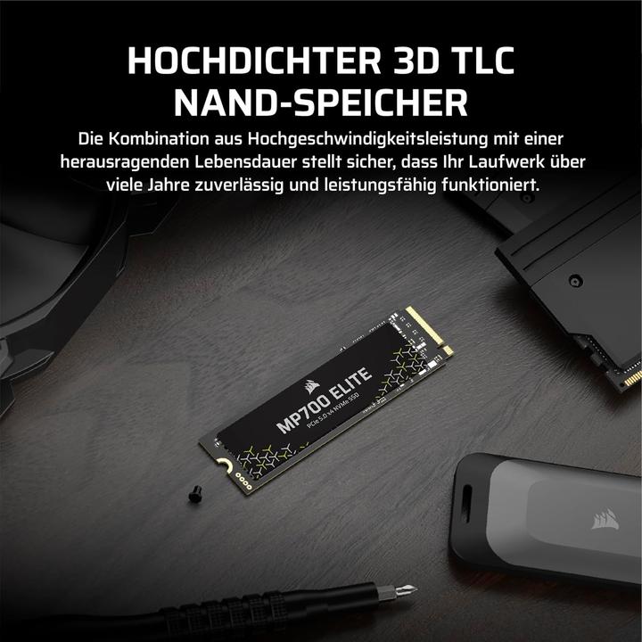 Produktbild Corsair MP700 Elite (2000 GB, M.2 2280)