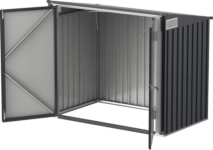 Actual product image Tepro Waste bin box, anthracite/white