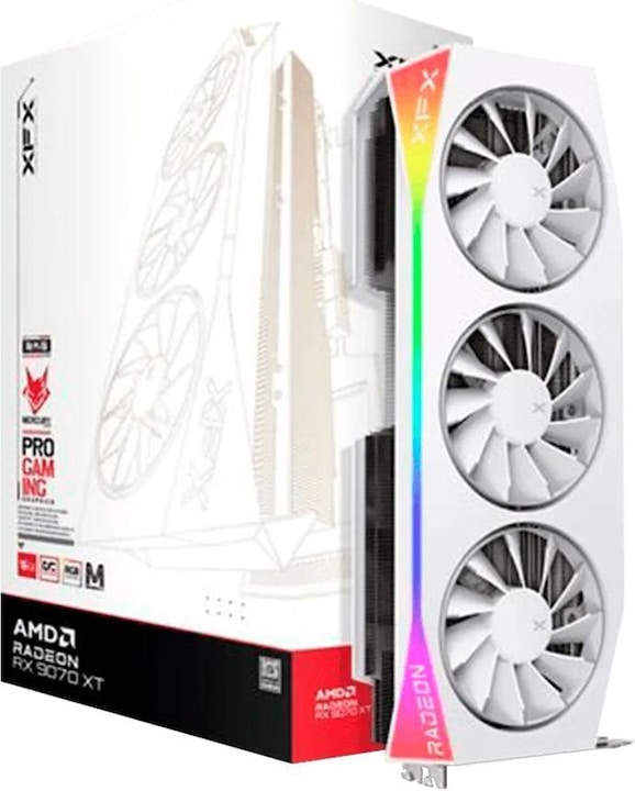 Produktbild XFX Mercury Radeon RX 9070 XT OC White Magnetic Air Edition (16 GB)