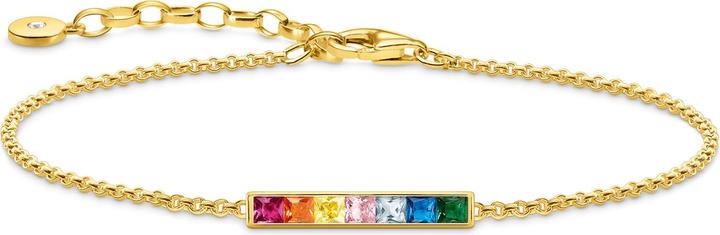 Immagine prodotto Thomas Sabo Bracciale pietre colorate oro (19 cm, Argento 925)