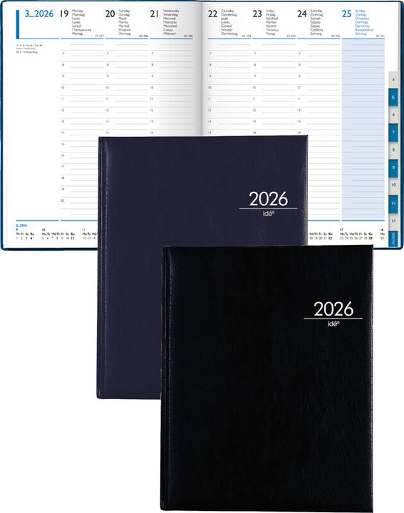 Produktbild Simplex Geschäftsagenda TM Manager timer 52 Z (21 x 26 cm, Deutsch, Englisch, Italienisch, Französisch)