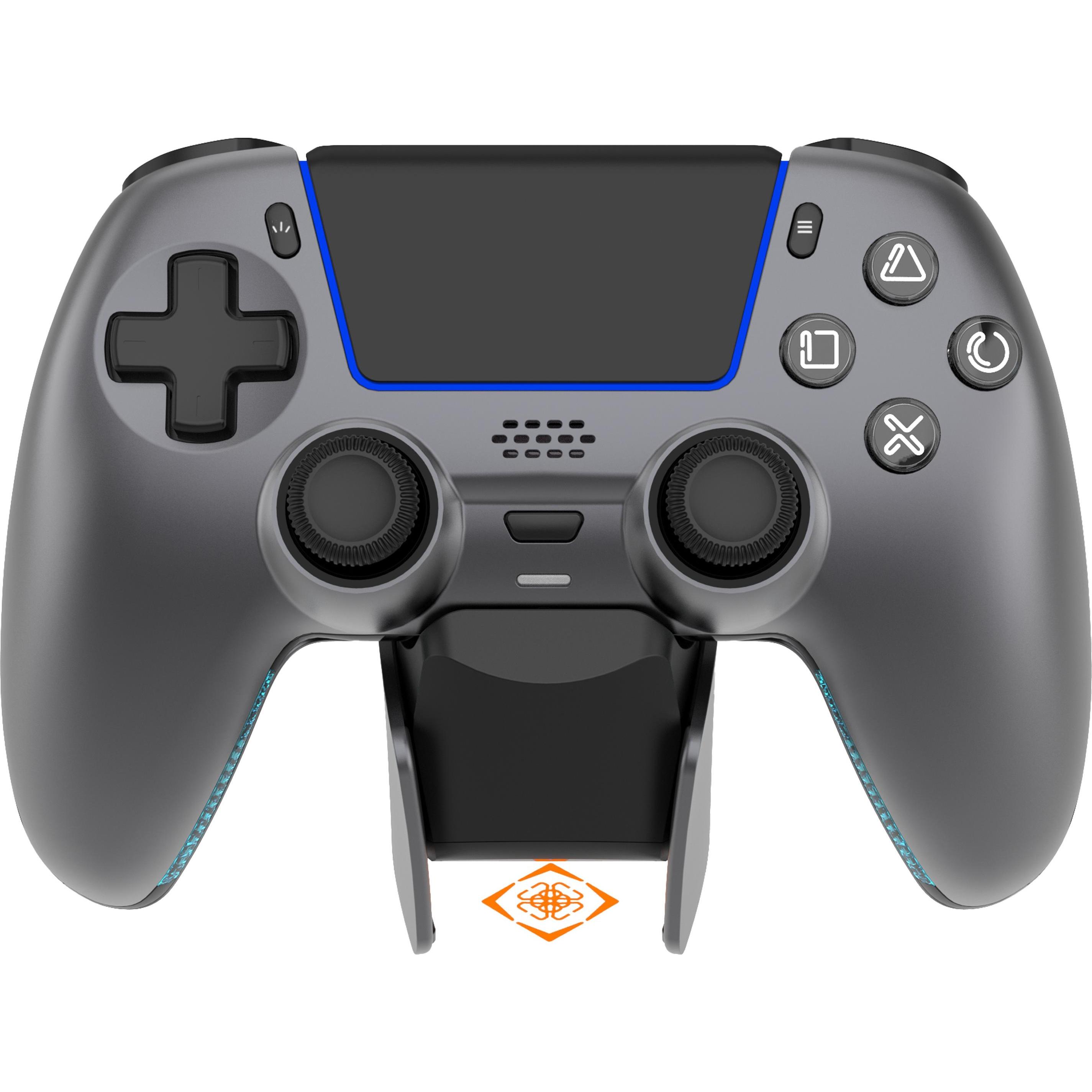 Deltaco Controller inkl. Ladestation Wireless steelgray PS5 (Android, iOS, PC, PS5), Controller gaming, Grigio