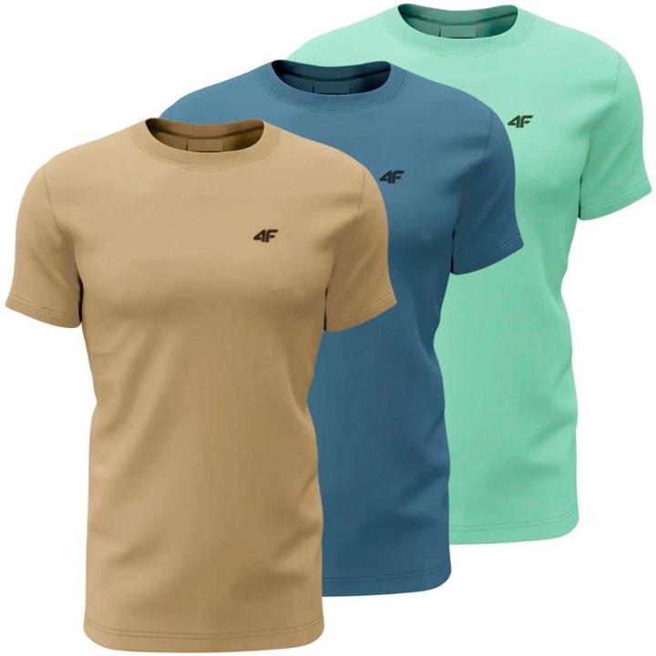 4F Herren 3er-Pack T-Shirts (L)