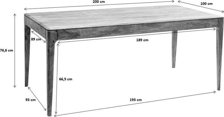 Actual product image Kare Design Brooklyn Walnut (200 x 100 x 75 cm)