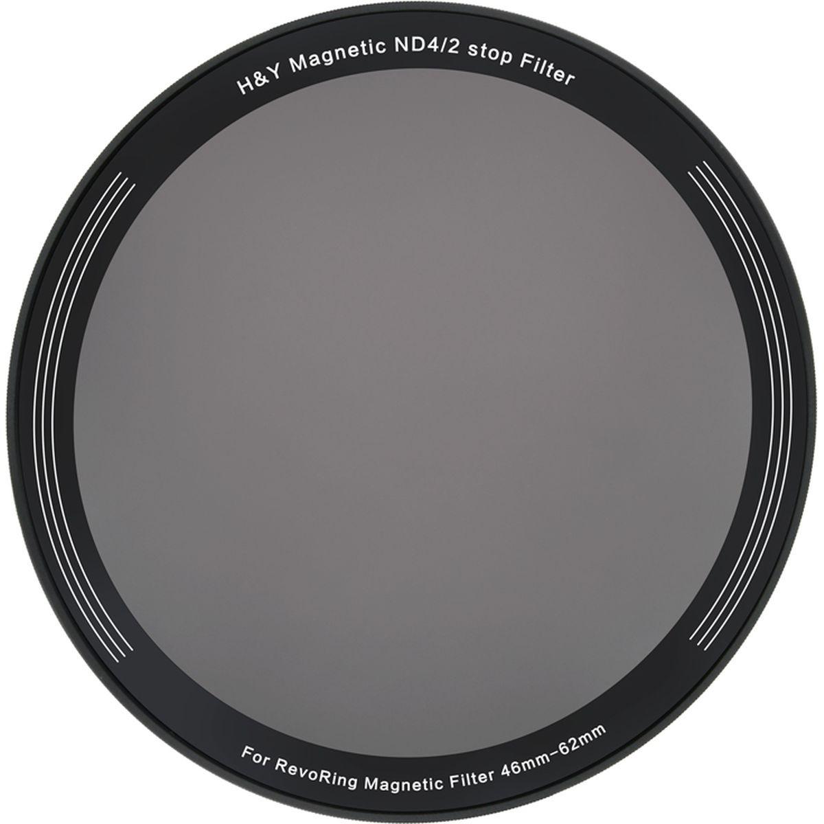 H&Y Magnetfilter ND4 für REVORING 46-62mm (62 mm, ND- / Graufilter) (HY-RMN4-62)
