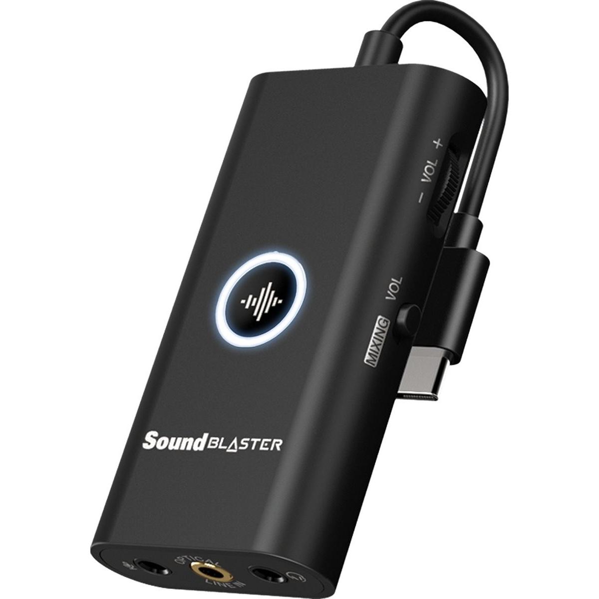 Creative Scheda audio Sound Blaster G3 USB (USB-C), Scheda audio, Nero