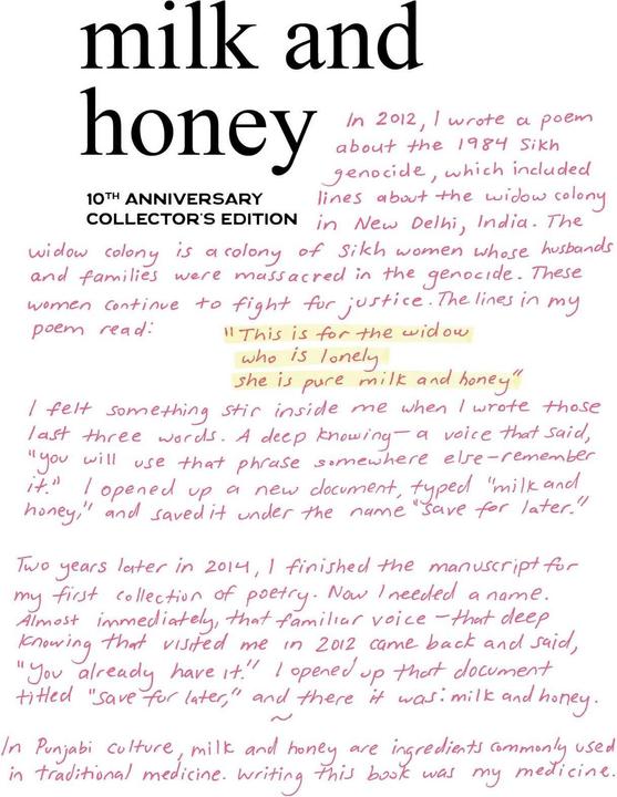 Produktbild Milk and Honey (Englisch, Rupi Kaur, 2015)