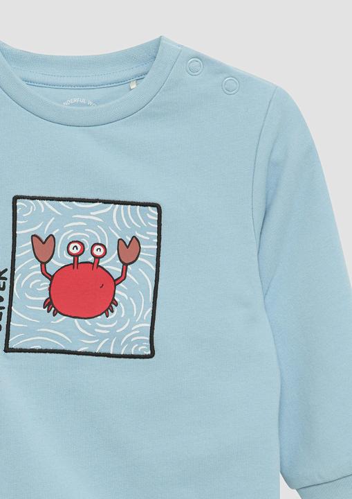 Produktbild s.Oliver Sweatshirt Sweatshirt aus Baumwollstretch mit Frontprint (68)