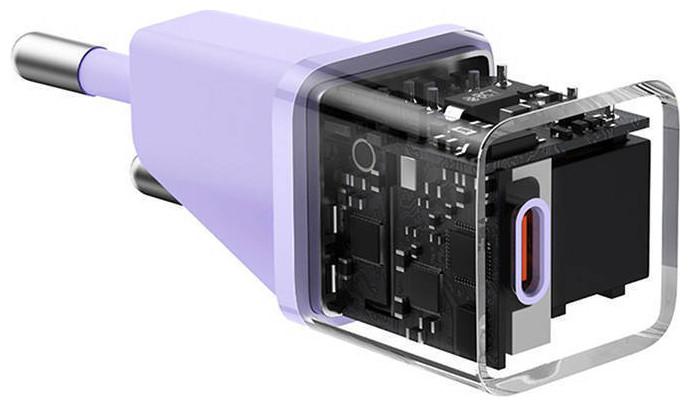Image du produit Baseus Mini chargeur mural GaN5 20W (violet) (20 W, 1 portion)