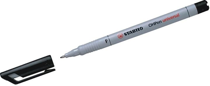 Actual product image STABILO OHPen universal foil pen water-soluble (Black, 0.70 mm, 10 x)