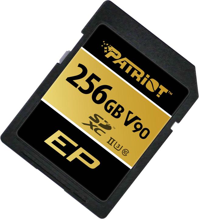 Actual product image Patriot EP SDXC 256 GB Class 10 UHS-II U3 V90 (256 GB, SDXC, U3, UHS-II)