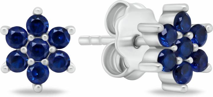 Immagine prodotto Brilio Argento - Incantevoli orecchini in argento con zirconi blu EA846WB