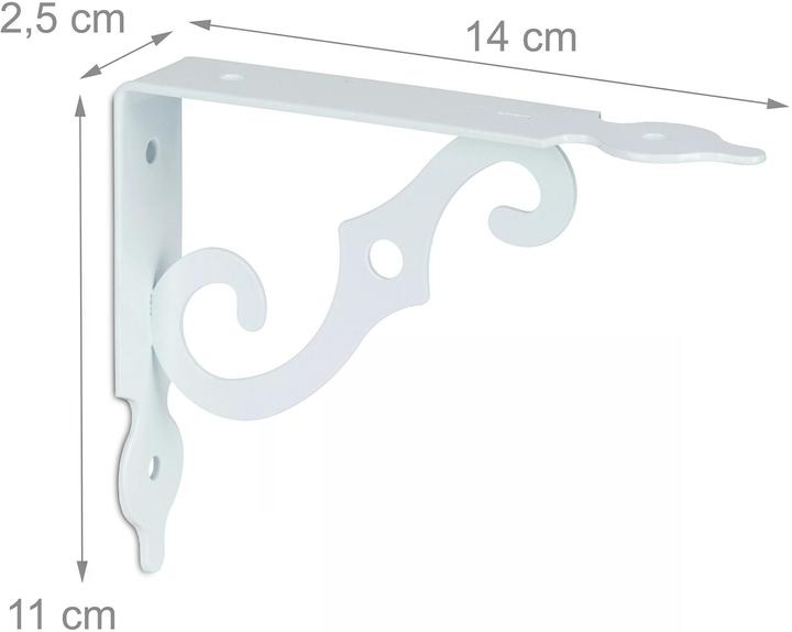 Actual product image Relaxdays 6x Shelf brackets