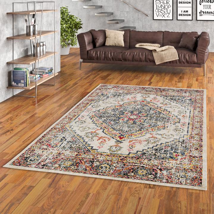 Actual product image Pergamon Designer carpet vintage Zoe Orient border (80 x 150 cm)
