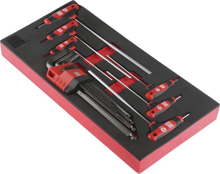Image du produit RS PRO 15pc T-Handle & Ballpoint L Hex Key Set