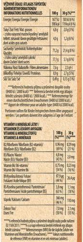 Valeurs nutritives et ingrédients Fitness Chocolat au lait Céréales (375 g)