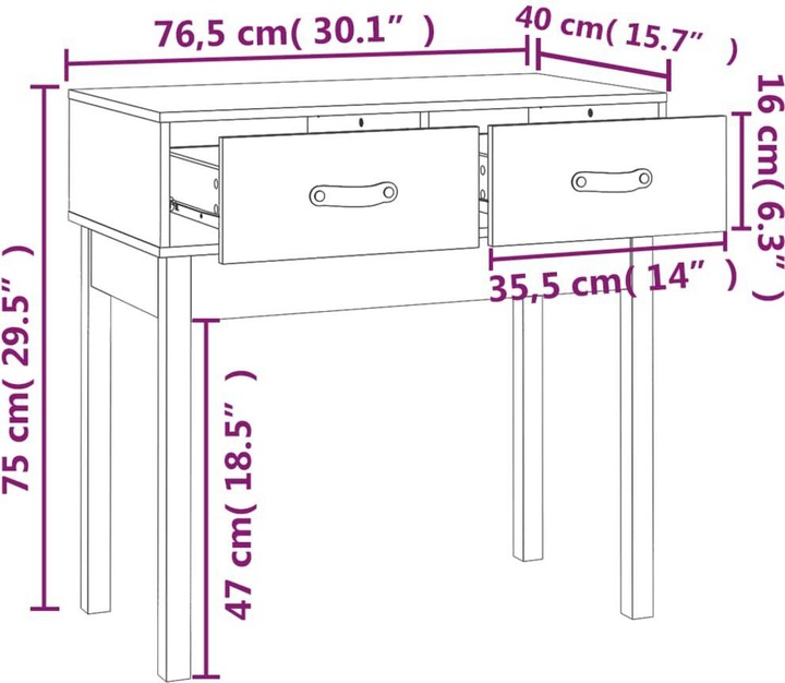 Immagine prodotto VidaXL Ovtsa (76,5 x 40 x 75 cm)