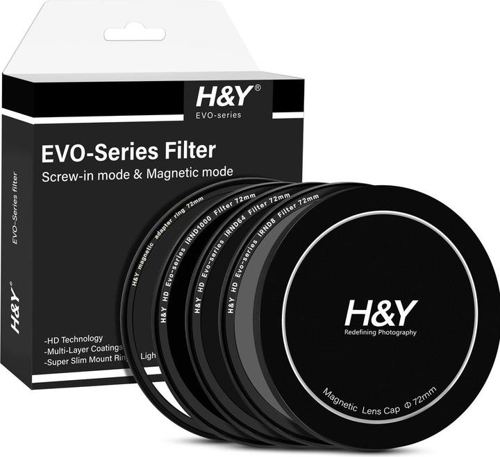 Produktbild H&Y HD EVO ND Landschaft Filter-Set 72mm (72 mm, ND- / Graufilter)
