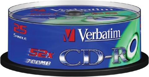 Actual product image Verbatim Cd-R (25x)