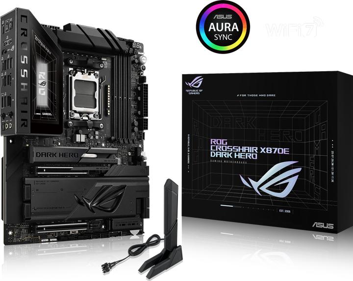 Productafbeelding ASUS MB Rog Crosshair X870e Dark Hero (AM5, AMD X870E, ATX)