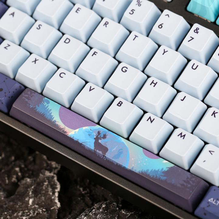 Actual product image Varmilo VEA108 Aurora Gaming Keyboard, MX-Brown, white LED - US Layout (US, Cable)