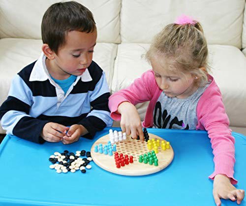 Immagine prodotto Activity Board Giochi di strategia Halma e gioco cinese GO Gobang (Cinque in fila) - Gioco da tavolo 2 in 1