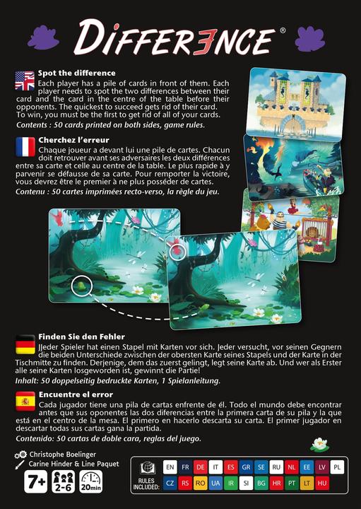 Immagine prodotto Gigamic Differenza (d,f,e) (Francese, Inglese, Italiano, Tedesco, 2 - 6 Giocatori)