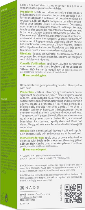 Produktbild Bioderma Sébium Hydra (40 ml, Tagescreme)