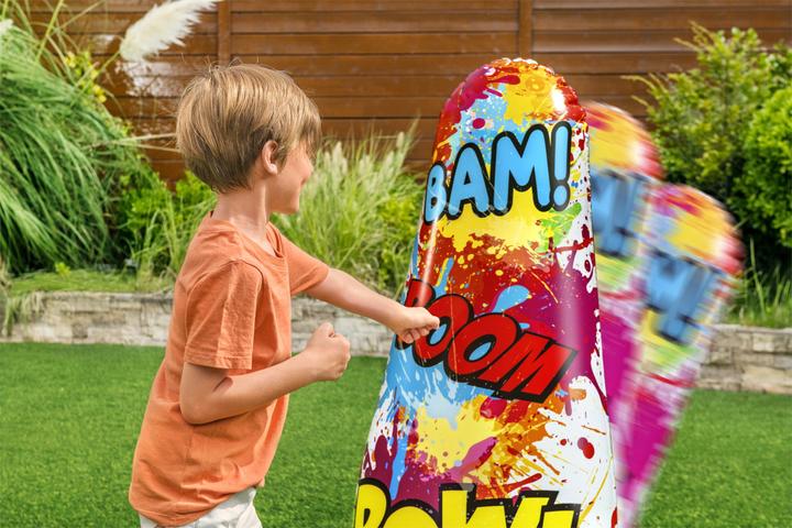 Actual product image Bestway Comic Blast Kids Inflatable Bop Bag