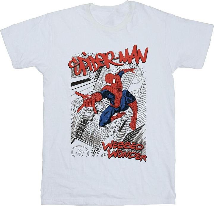 Immagine prodotto Spider-Man Sketch City Maglietta Uomo (5XL)