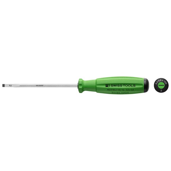 PB Swiss Tools, Schraubenzieher, Schraubenz. PB 8100 2 YG (Schlitz)