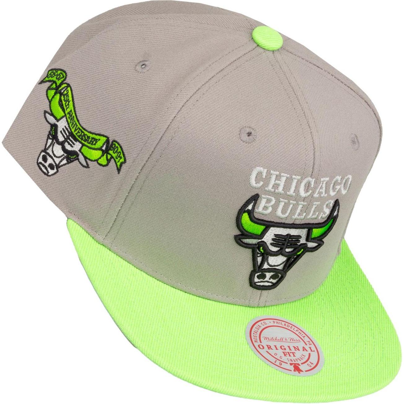 Thumbnail - Mitchell & Ness, Herren, Cap, Snapback Cap - CORE V Chicago Bulls grau, Grau, (One Size)
