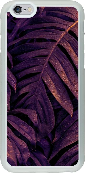 Actual product image PhoneLook Coque Silicone rigide transparent Purple Light Leaves (Apple iPhone 6)
