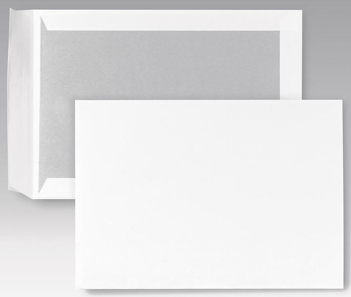 Bong Papprückwandtasche DIN B4 ohne Fenster 120g/m² mit (100 pcs.)