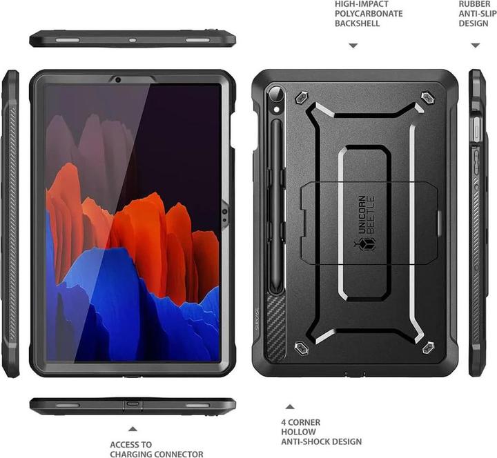 Actual product image Supcase UNICORN BEETLE PRO GALAXY TAB S9 11.0 X710 / X716B BLACK (Galaxy Tab S9)
