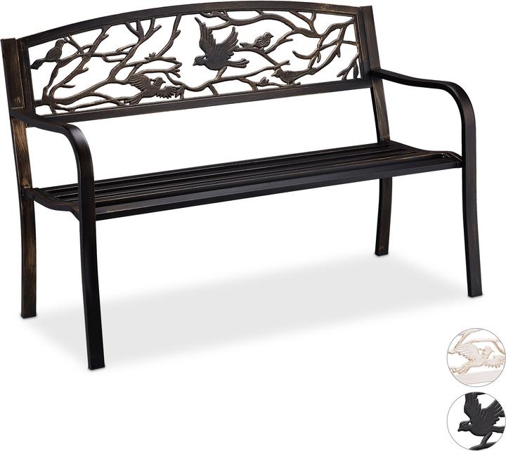 Relaxdays Tuinbank Vogels