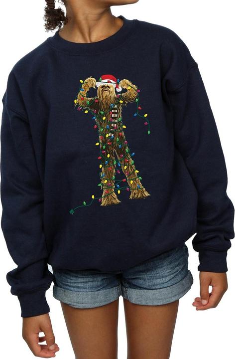 Produktbild Star Wars Chewbacca Christmas Lights Sweatshirt Mädchen (140, 146)