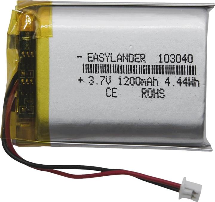 Produktbild Purecrea LiPo Akku 1200mAh JST 1.25 / Lithium Ion Polymer (3.70 V, 1200 mAh)
