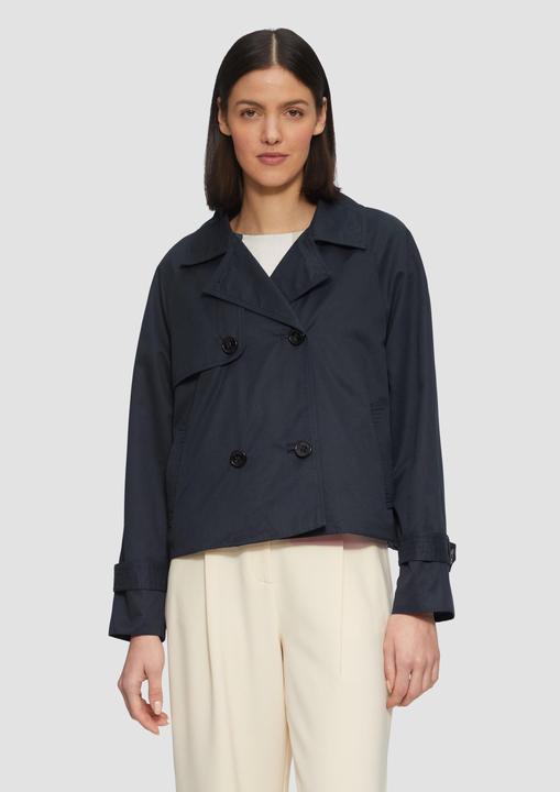 Actual product image S.Oliver Outdoor-Jacke Cabanjacke mit Raglanärmeln und Streifenfutter (44)