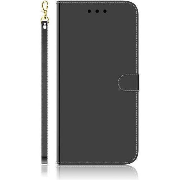MU Style Mirror Surface Bookcover Series (Samsung Galaxy S20+), Smartphone Hülle, Schwarz