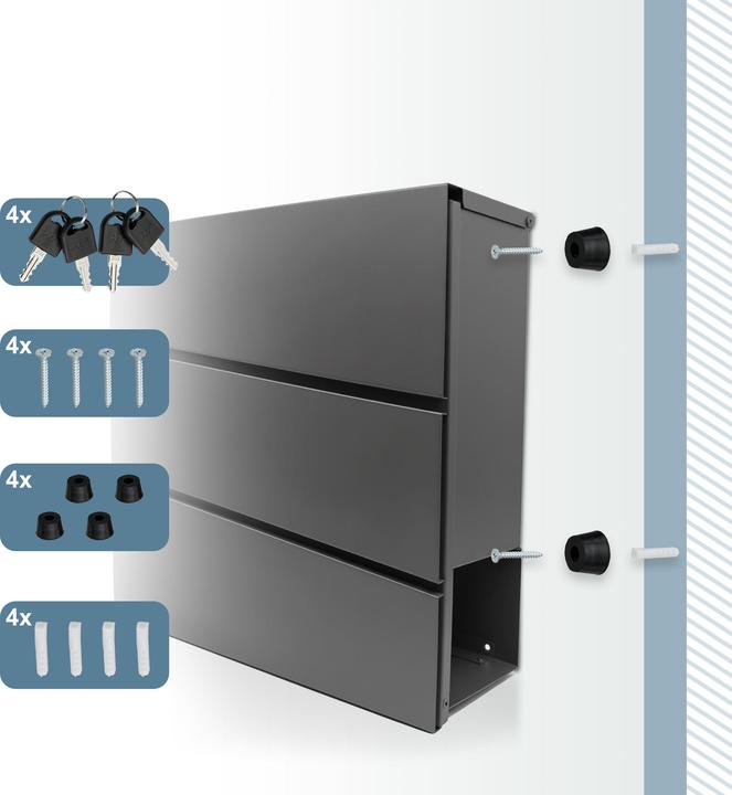 Actual product image Relaxdays letterbox